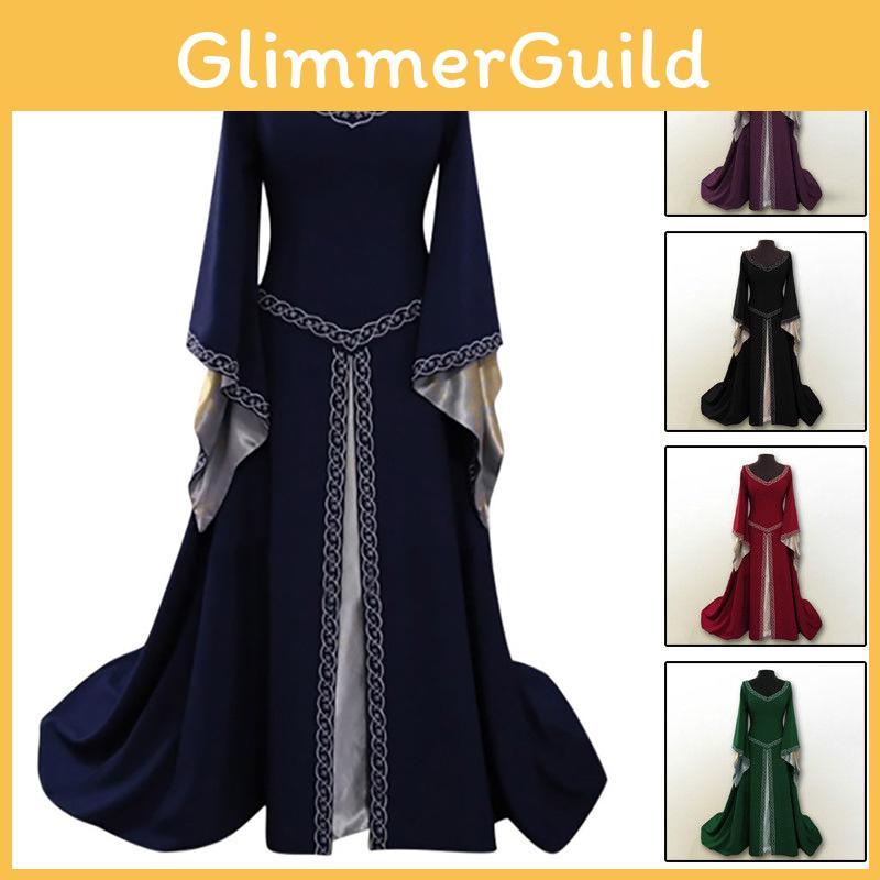 Beautifully Crafted Vintage Style Medieval Renaissance Women's Gown Dress For Special Occasions