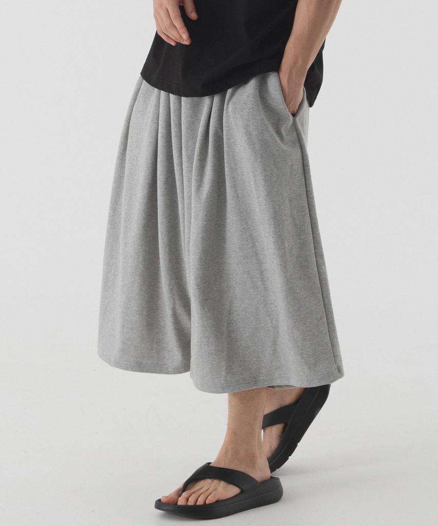 PIANER Super Wide Sweat Bermuda Shorts (Melange)