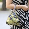 Flowers Embroidery Handbags Women Small Bag Shopper Purse Handbag Triangle Bag Mother Day Clutch Handy Bags One Handle Bags Mini