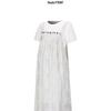 Plus Size Tie-Dye Maternity Strap Dress - 9 Sizes, Summer Two-Piece Look, Loose and Slimming for Late Pregnancy