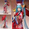 Hatsune Miku Kimono Yukata Ver. Anime Actionfigur mit rotem Regenschirm PVC Sammlerstatue Schreibtischverzierung Modell Spielzeug Geschenke