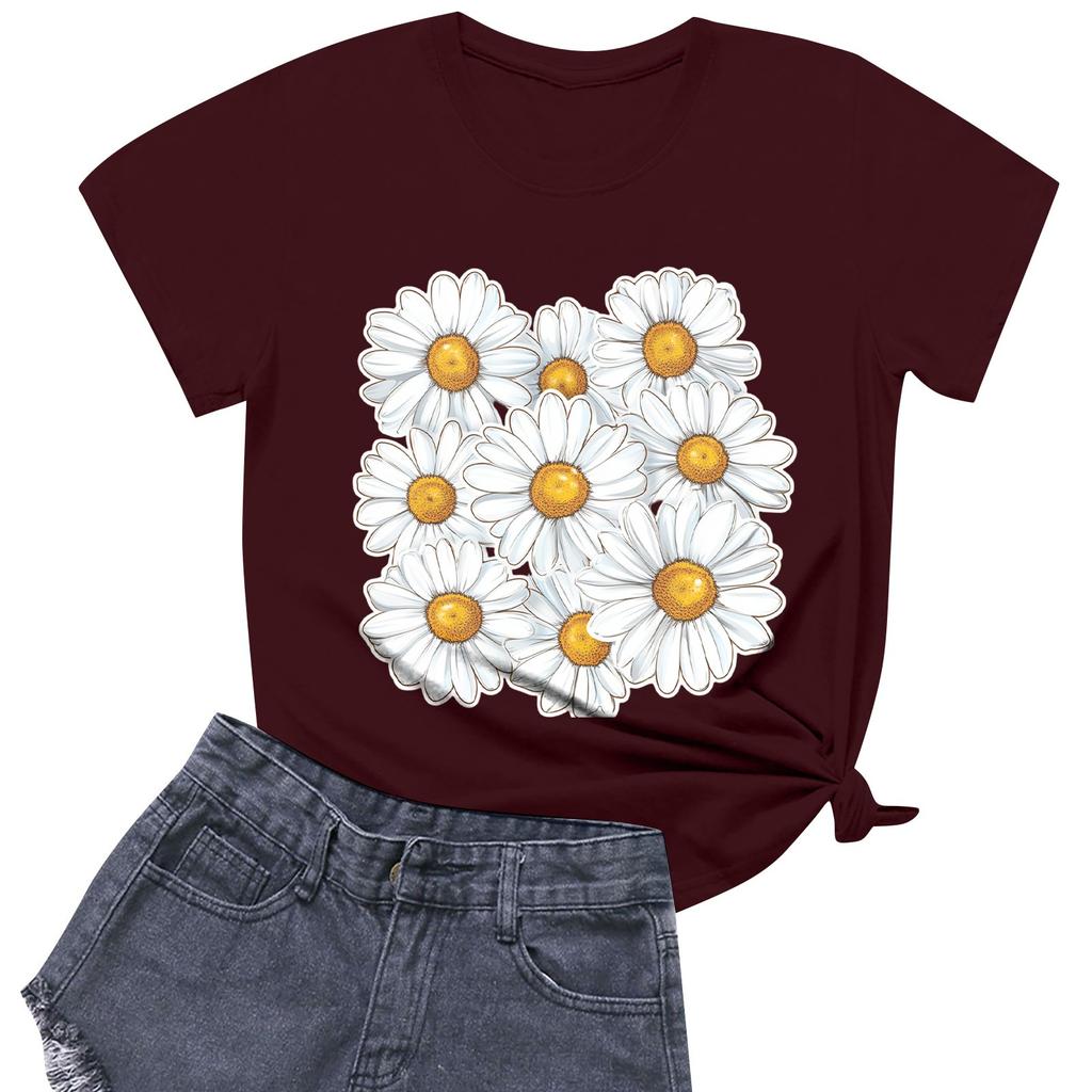 Dámská móda Ležérní Tištěné Krátký rukáv Kulatý výstřih Pulovry