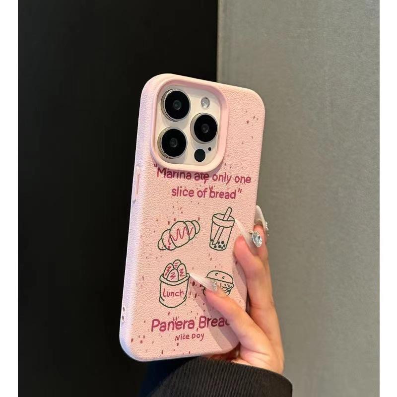 Creative Bread Burger for Apple 16PROMAX Phone Case for IPhone15plus Silicone 14/13 Soft 12