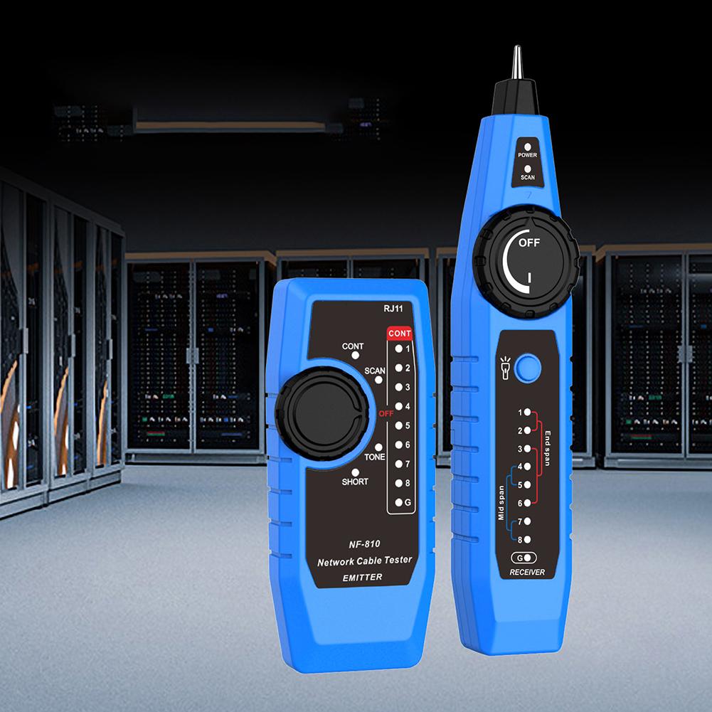 NF-810 Cable Tester for Telecom Field Work Ethernet Cable Scanning Pin Mapping and For PoE Power Source Verification