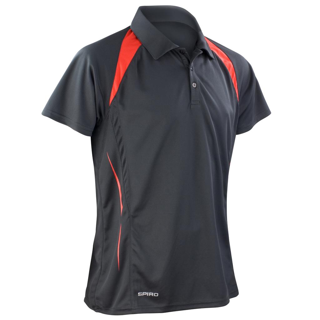 Spiro Herren-Sport-Team-Spirit-Performance-Poloshirt