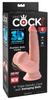 King Cock Plus - Realistic Dildo with Balls In Testicles and Suction Cup 15.2 CM Light Skin Color