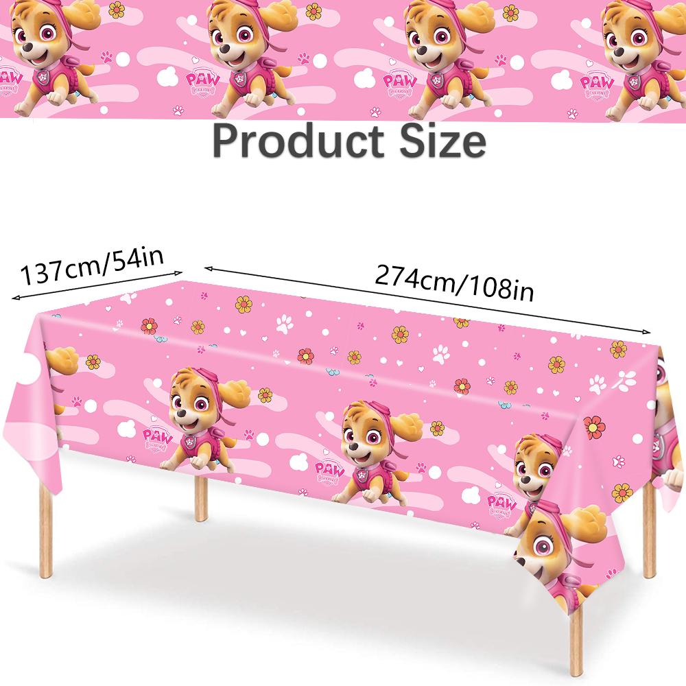 Birthday Decorations Paw Patrol for Girl Paw Patrol Birthday Kit Tablecloth Plate Cup Baby Shower Skye Birthday Party Favors