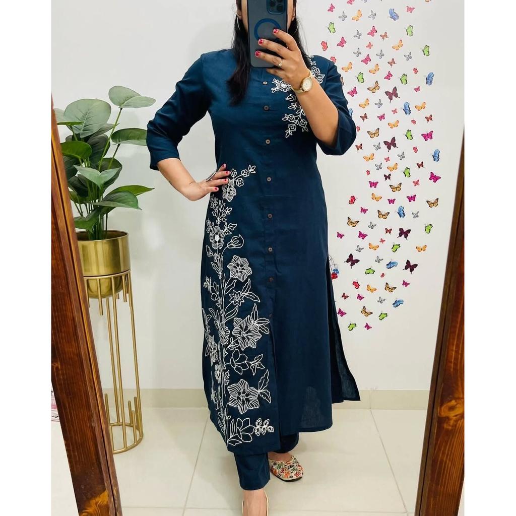 Bollywood Party Wear Top Tunic Kurta Pant Set Women Designer Ethnic Kurti Dress SC-2338a