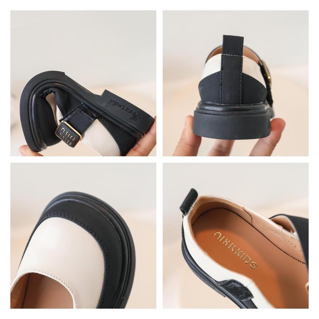 Girls Leather Shoes for School Party Wedding Elegant Children Mary Janes Leather Loafers Princess Kids