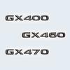 Glossy Black 3D ABS Letters Number GX400 GX460 GX470 Emblem For Lexus Car Trunk Logo Sticker Badge Accessories