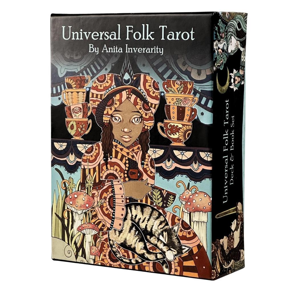 I.I.J. Universal Folk Tarot Waite Edition 78-Card Tarot Cards, Tarot Reading with Japanese Instructions, Authentic Product