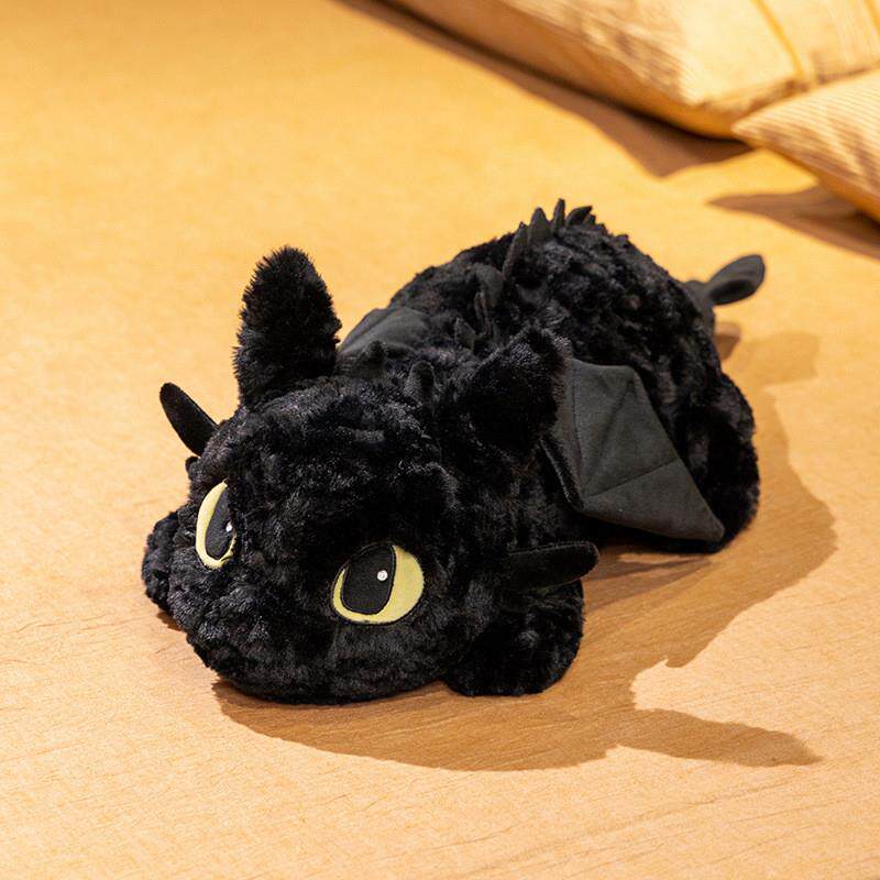 Night Fury Toothless Plush Toy Black Little Dragon Stuffed Doll Cartoon Toys How To Train Your Dragon Kids Toys Decor Toys