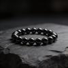 Mehrwert Natürliches Schwarzes Turmalin Armband Für Starken Schutz Vor Negativität & Negativen Menschen Für Unisex Erwachsene (2-stufig, mit Energie versorgt, Original