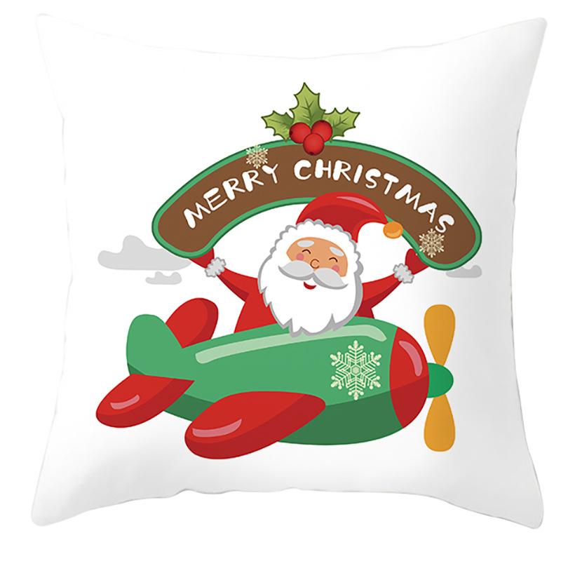 New Santa Claus Pillowcase Cute Christmas Home Cushion Cover Cute Cartoon Pillow