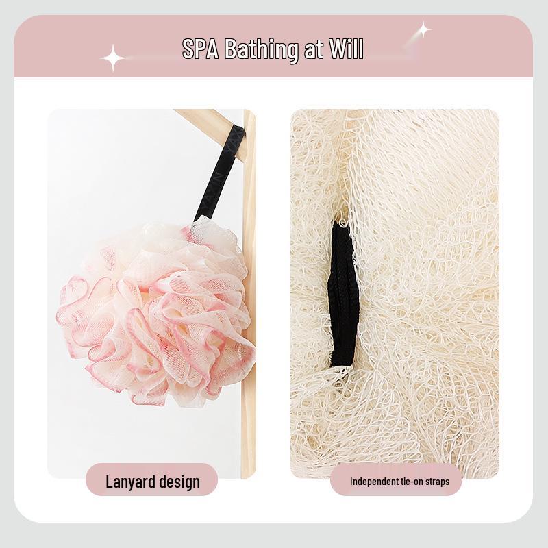 Durable Non-Dispersing Bath Ball Scrubber for Adults