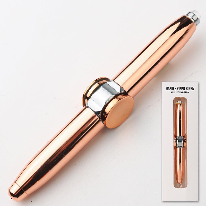 LED Luminous Multi-Functional Spinning Pen: Creative Fidget Spinner & Decompression Tool