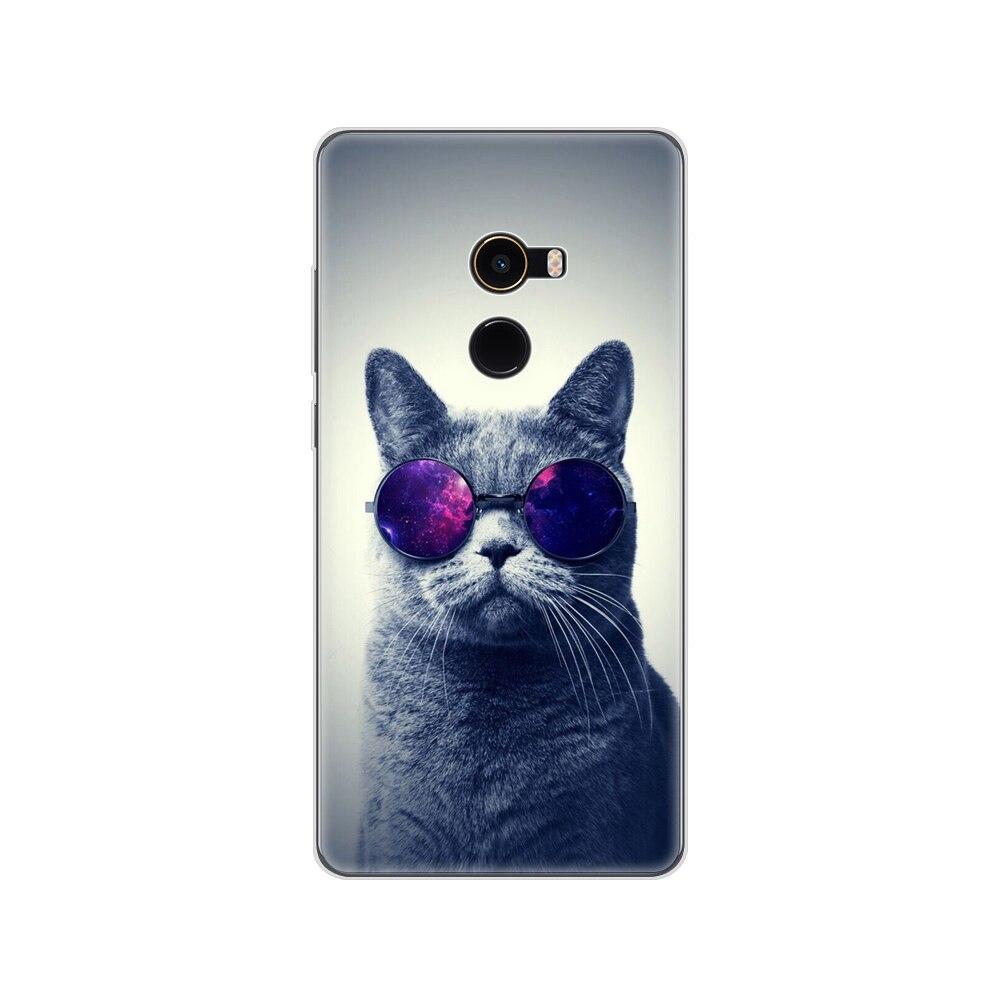 Soft Case for Xiaomi Mix 2 Silicon Case for Xiaomi Mi Mix 2 Mix2 Back Cover Protective Printing Transparent Coque