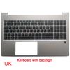Upper Cover for PROBOOK 450 455 G8 ZHAN66 PRO 15 G4 US UK LA SP RU GR IT Keyboard Laptop Palm Rest Case Shell M21742-001
