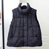 2024 autumn and winter new down vest stand-up collar white duck down loose warm fashion winter loose short vest