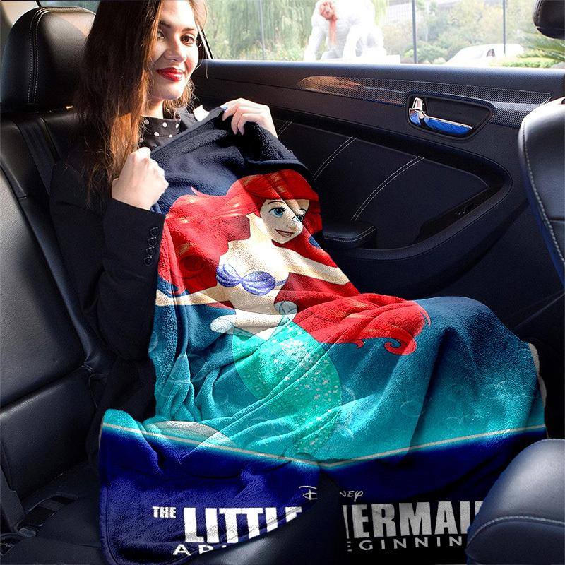 1pc, Disney The Little Mermaid Ariel's Beginning Home Decor Throw Blanket Soft for Couch, Bed, Car, Travel, Camping, Office Nap, Gift Idea
