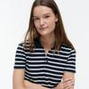Tommy Hilfiger Women's 1985 Pique Striped Slim Fit Polo Shirt