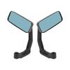 Motorcycle Mirrors 4.9x11.9cm Square Anti Glare Rearview Side Wing Mirror Universal Fit for Motorbikes