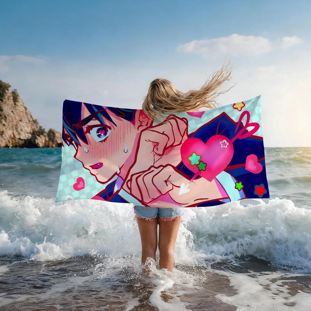 Anime Alien Stage Ivti Towel Quick Drying Beach Towels Are Suitable For Swimming Pools Camping Yoga And The Gym