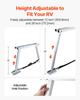 Universal RV Stabilizer, RV Bumper Stabilizer for Trailers, Campers, Fifth Wheel, Compact Foldable Design for Easy Storage, Adjustable Height from