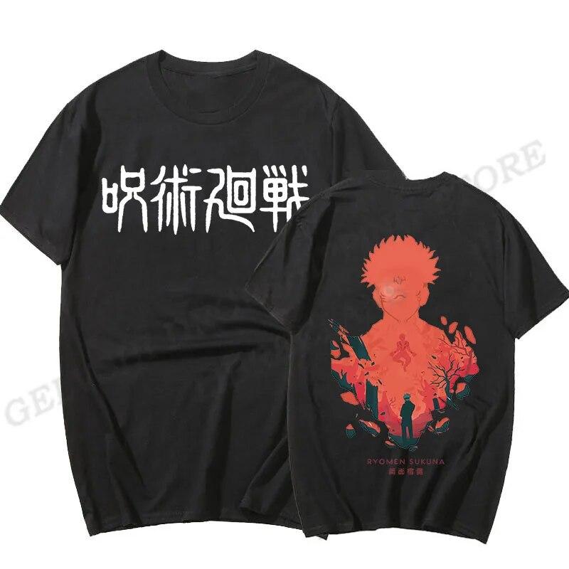 

Футболка Jujutsu Kaisen, модные футболки унисекс, хлопковая футболка, футболка большого размера, женские топы, детские топы в стиле хип-хоп, летняя футболка Camisetas Boy