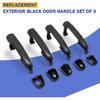 4Pcs Front Rear Left Right Exterior Door Handle Driver Passenger Side for 2006-2010 Hyundai Sonata 826513K000