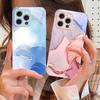 Pink Marble Pattern Black For IPhone 16 Pro Max 15 Pro 14 13 12 Mini 11 XS M ax XR 7 8 Plu SE 2022 Tempered Glass Phone Case