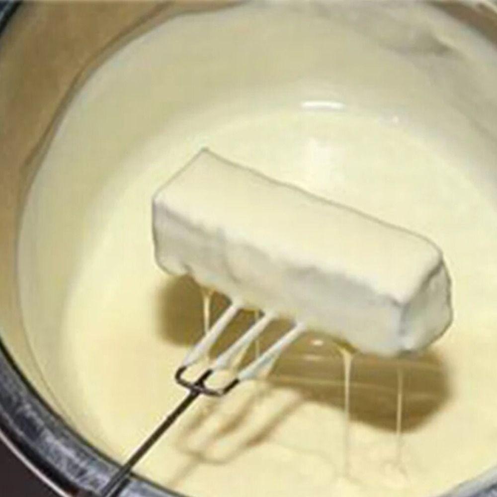 Stalowy widelec do maczania czekolady Srebrny widelec do fondue serowego o nieregularnym kształcie Długi uchwyt Nierdzewne narzędzie do maczania czekolady