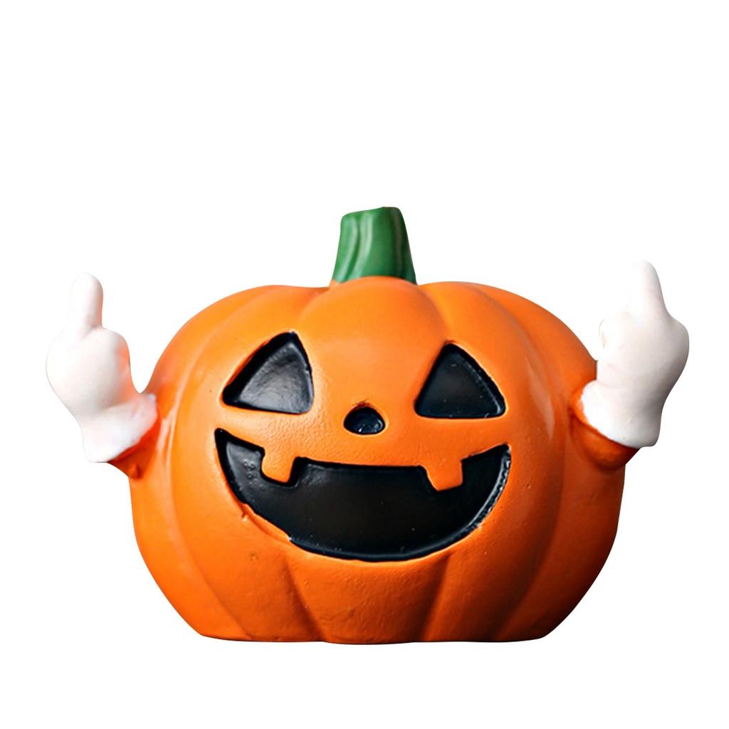 Figurka dýně se středním prstem, Kreativní stolní figurka, Festivalová dekorační figurka, Dárek, Narozeninový dárek