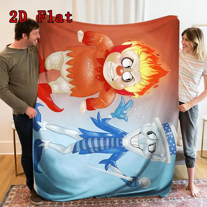 Gram's Lazy Brothers 2D Flat Pattern Flannel Blanket High Quality All Seasons Warmth and Comfort Perfect for Christmas Gifts.MMT0918236