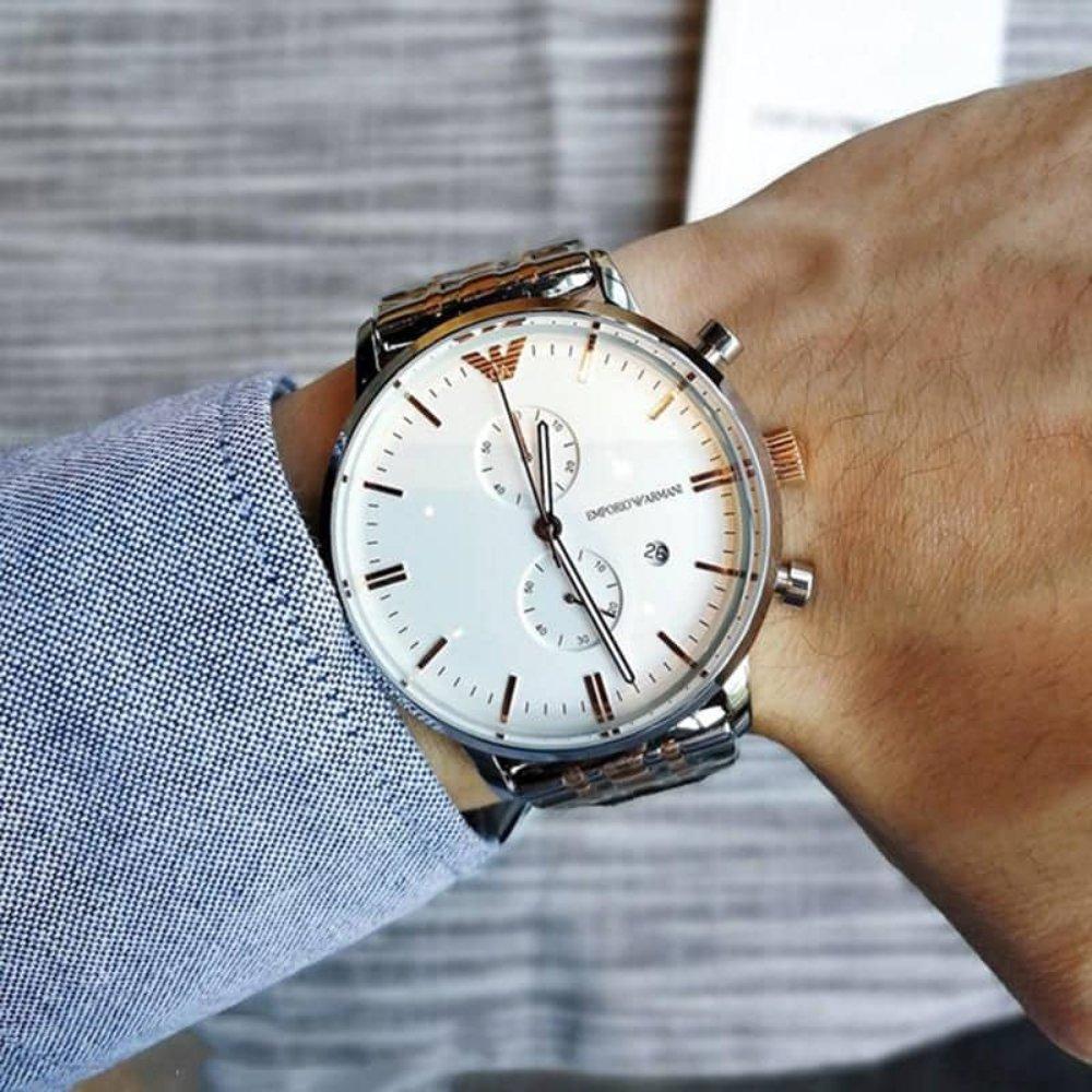 Emporio Armani AR0399 Chronograph Two-Tone Men's Watch