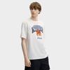 Fila X Maison Kitsune Fox Head Trendy Casual Sports T-Shirt Unisex Tops Cloud-White F11U529102F-WT