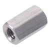 10Pcs Smooth M3 M4 M5 M6 Hex Coupling Nuts 304 Stainless Steel Silver Tone Hex Nuts Metric Size