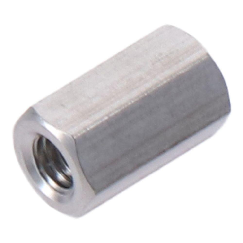 10Pcs Smooth M3 M4 M5 M6 Hex Coupling Nuts 304 Stainless Steel Silver Tone Hex Nuts Metric Size