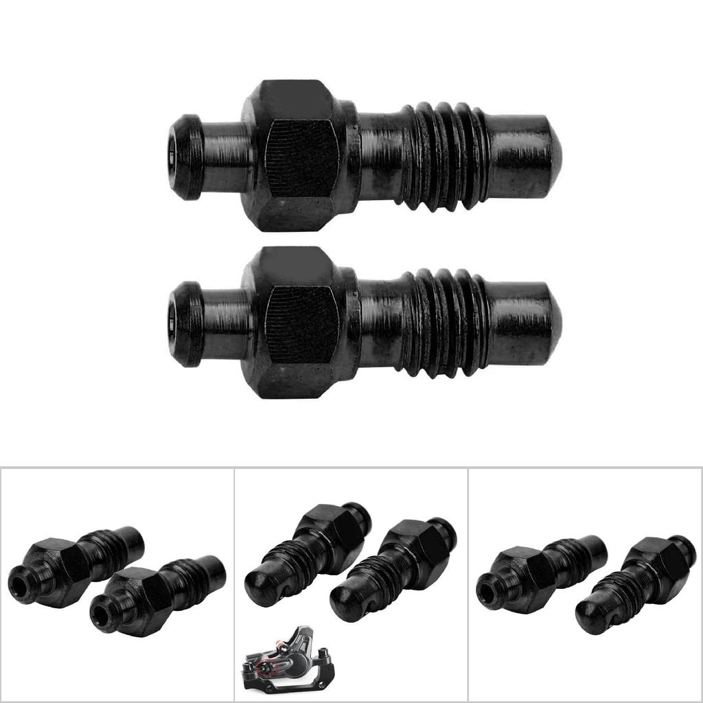 2 ks Slitina titanu Olejová kotoučová brzda Odvzdušňovací šroub Výfukové šrouby Sada pro silniční jízdní kolo Příslušenstvíčerná