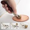 Craftsmanship Wood Handle Leather Press Wheel for Artistics Creation Comfortable Control and Long Time Use