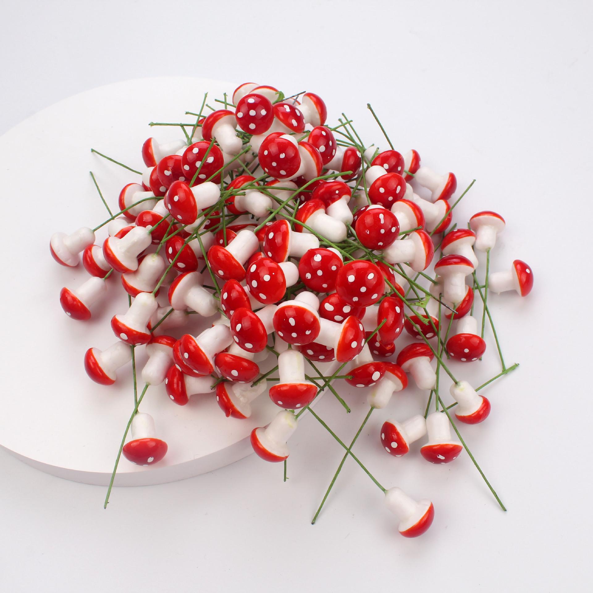 

30/50PCS Miniatures Artificial Foam Mushroom Garden Fairy Bonsai Plant Pot Mushroom Resin Craft Decor For DIY Micro Decor M