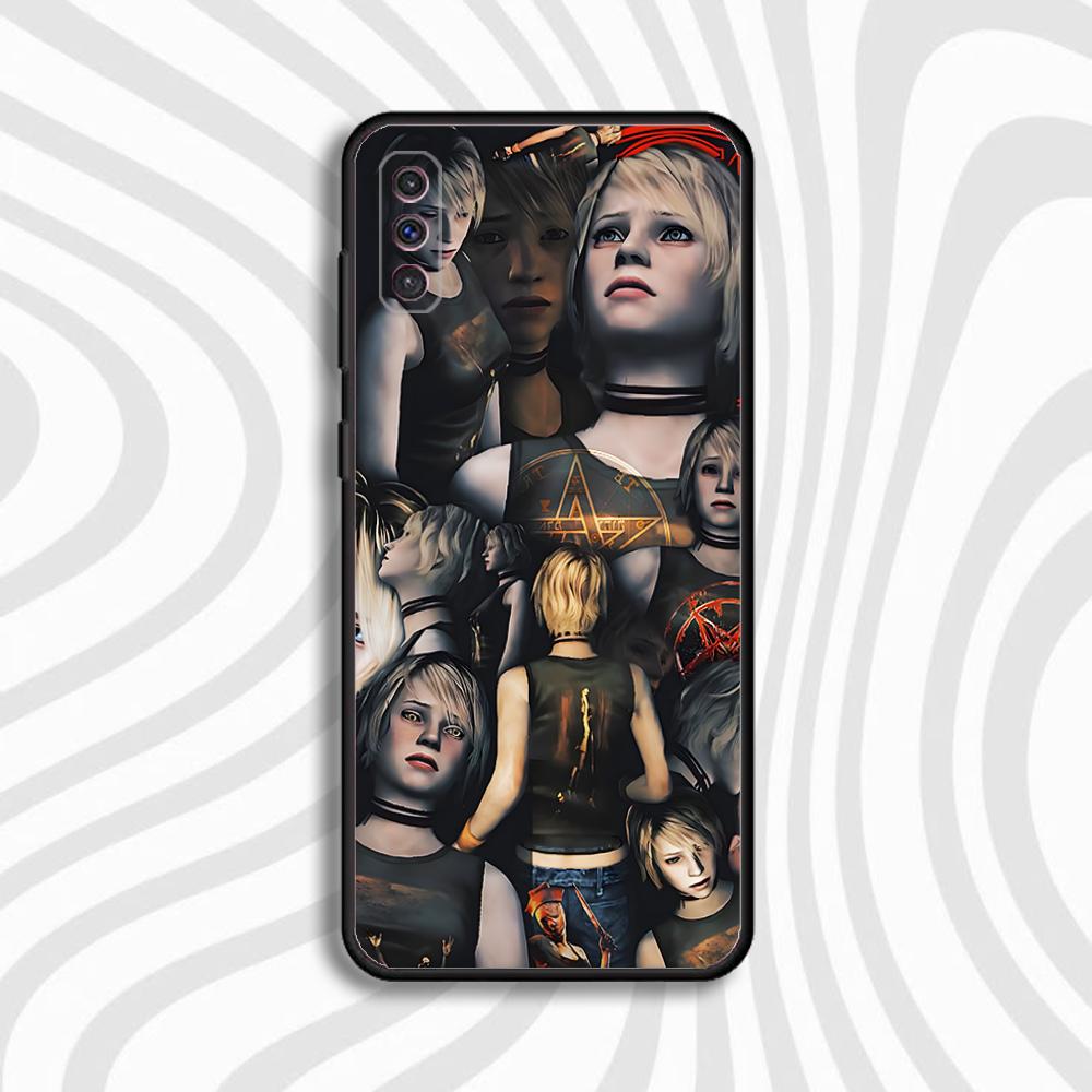 S-Silent Horror Hill Game Phone Case For Samsung S 25,24,23,22,30,21,10,9,Ultra,Plus,Lite,FE,4,5 G Black Soft Case