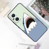 Cartoon Shark Case For OPPO Reno 8 7 6 5 4 Lite 10 Pro 11F 4Z 5Z 8T OPPO Find X2 X3 X5 Lite X6 Pro Cover