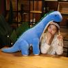 50~120cm Cuddly Dinosaur Tanystropheus Stuffed Toy Plush Dino Blue/Wine Red/Green/Pink Girls Boys Xmas Plushie Gift