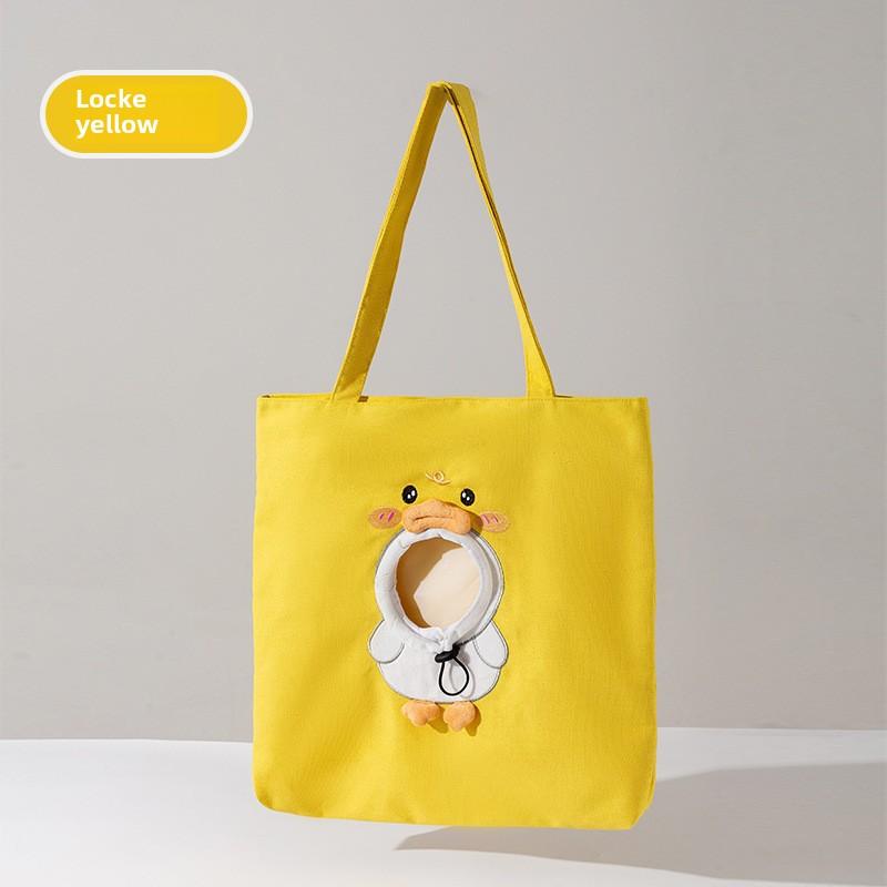 All Seasons Go Out Pet Bag Cat Probe Messenger Bag Dog Cute Animal Canvas Bag Cat Bag Handbag