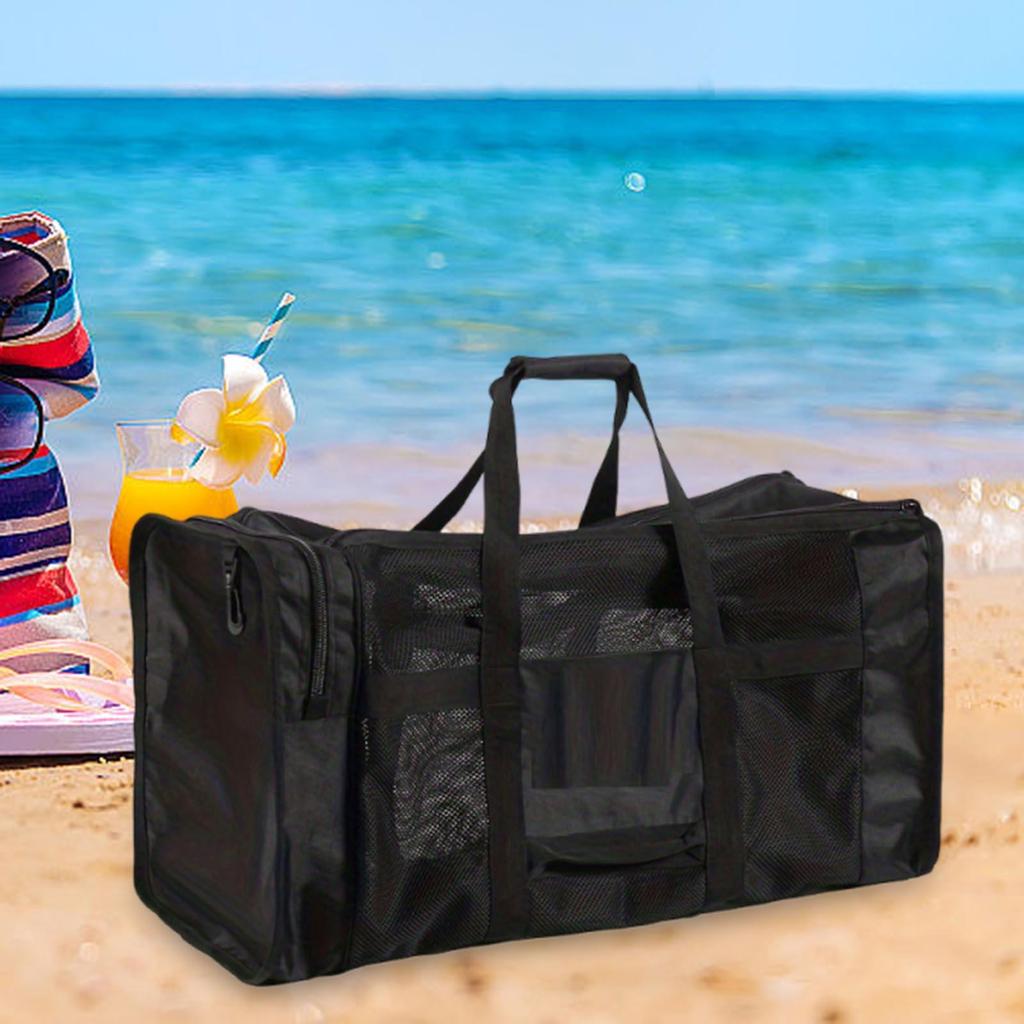 100L Mesh Duffle Bag for Scuba Diving Snorkeling Swimming Beach and Sports Equipment Large Capacity Snorkel Gear Bag