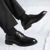 3283 Leather Shoes Men's Wedding Groom Shoes Spring New Models First-layer Cowhide Lace-up Low-heeled Shopping Mall Dress Shoes