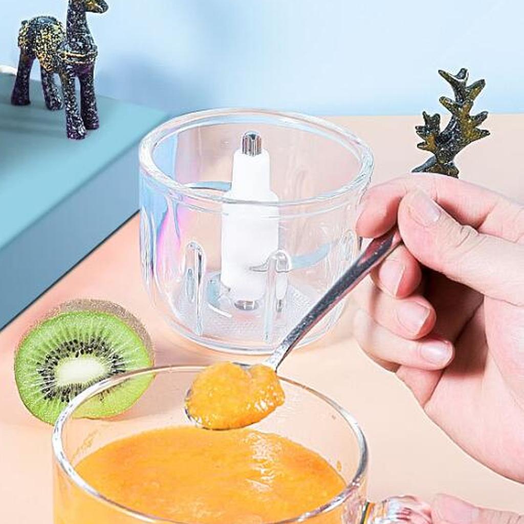 Electric Garlic Chopper 300ML Portable Food Processor Vegetable Mincer Blender for Nuts Chili Onion Minced Meat