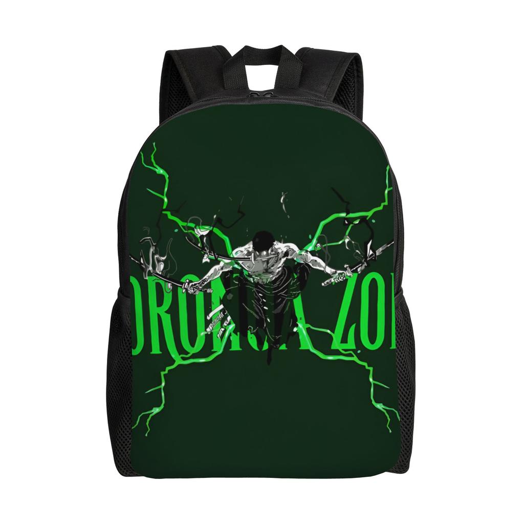 Zoro O-One P-Piece Backpacks Men Women Fashion Bookbag for School College Manga Movie Bags
