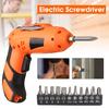 Cordless Electric Screwdriver Mini Household Multifuntion Rechargeable Li-ion Screwdriver With 11 Screws 110V